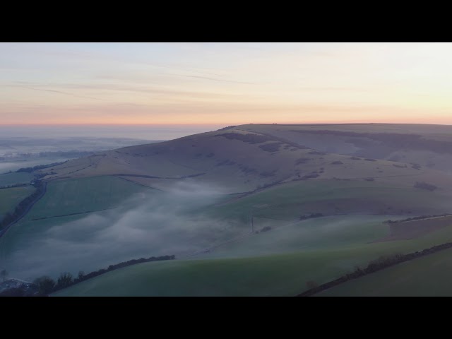 The South Downs and South Downs Way by air