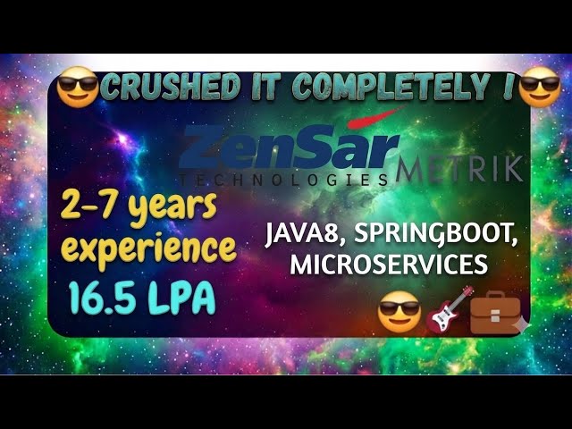 🔥 ZenSar | Java Developer Interview | 3-7 Years Experience | Spring Boot | Microservices | SQL