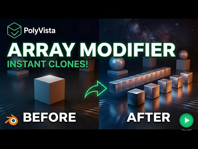 Blender Array Modifier Tutorial — Clone Objects Instantly! (2026)
