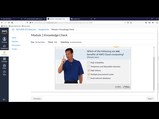 Module 1 - Cloud Concepts Overview - Knowledge Check