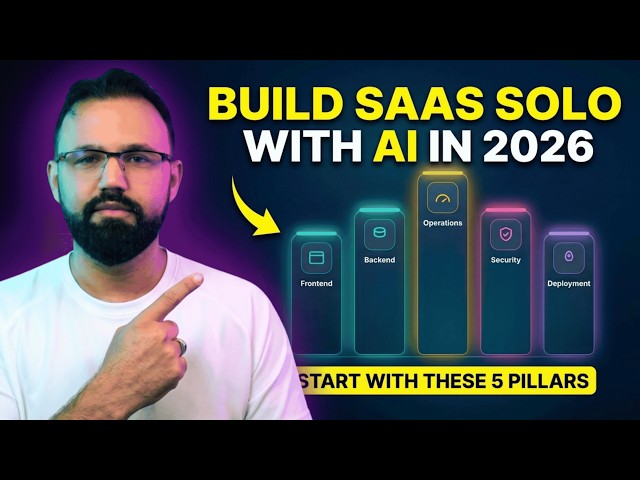 Build a SaaS Solo With AI in 2026 — Start With These 5 Pillars