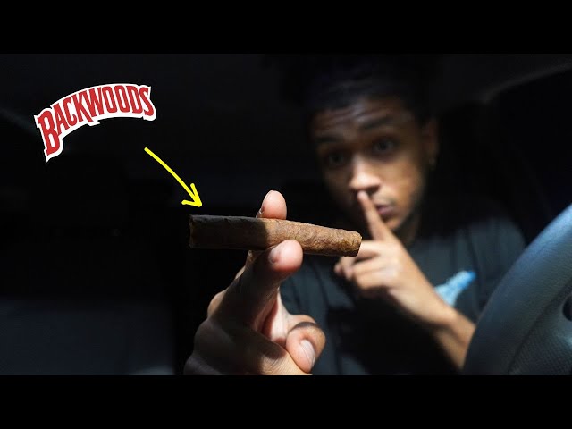 snuck to a rooftop to HOTBOX a BACKWOOD...