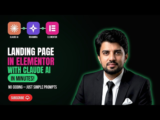 Create a Landing Page in Elementor with Claude AI in Minutes (No Coding!)