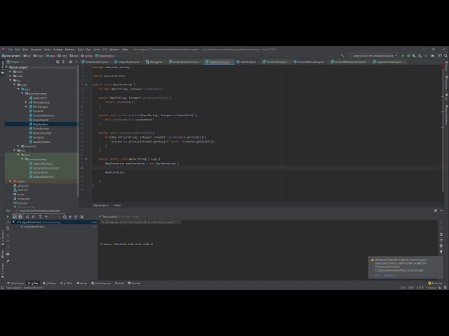 Iterate a Map using Entry Set Java coding interview questions