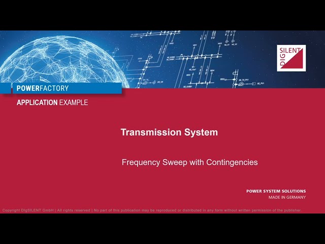 PowerFactory – Transmission System – Frequency Sweep considering Contingencies