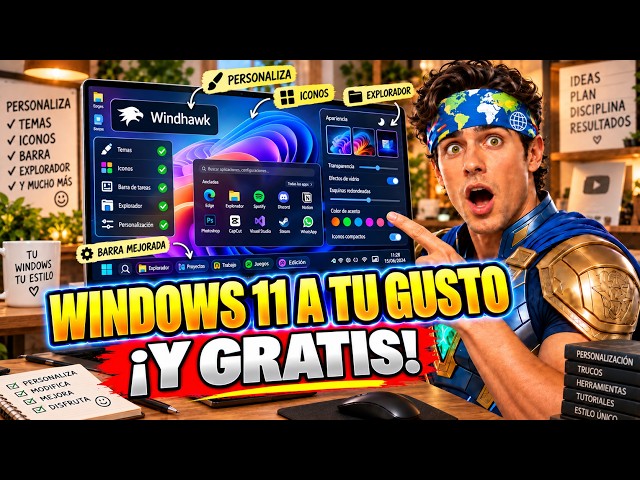💻 Change the LOOK of Windows 11 with Windhawk | Taskbar, clock and MORE | Easy and FREE 🔥#FREE