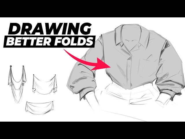 How to Draw BETTER CLOTHING FOLDS!! (for beginners)