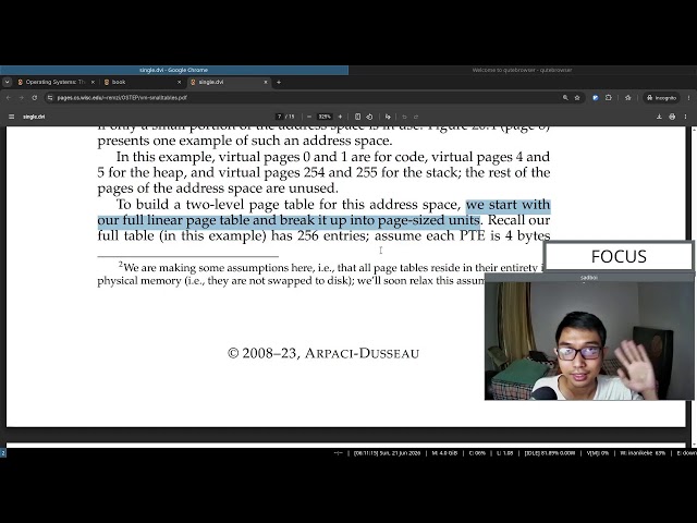 Live study: read along book "Operating Systems: Three Easy Pieces" (Part 131)