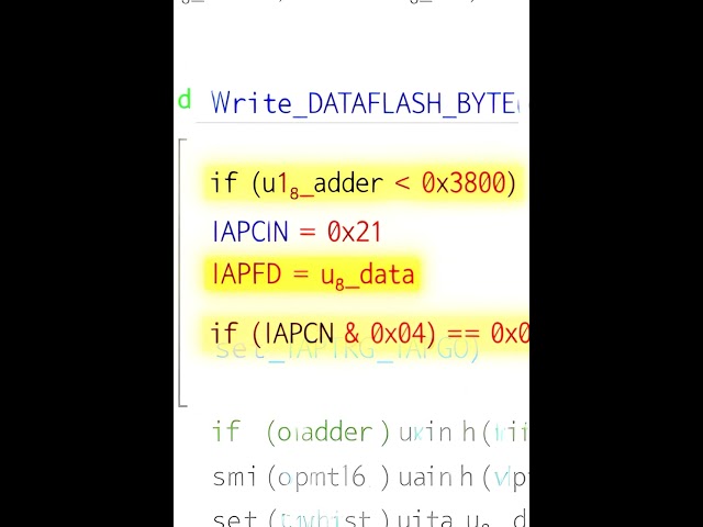 MS51 Data Flash Using FMC | FMC Erase & Write Demo #dataflash #embeddedsystems #shorts