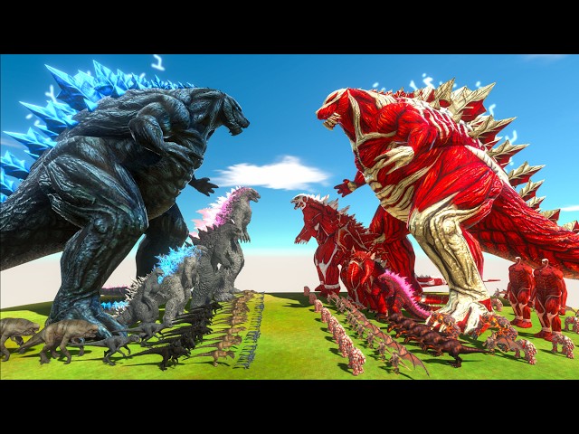 Evolution of Godzilla Earth Vs Colossal Titan Godzilla Itself - Animal Revolt Battle Simulator