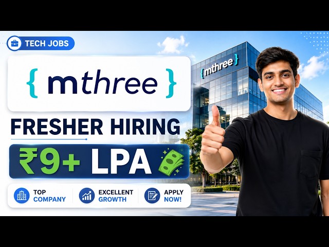 🔥mthree Off-Campus Hiring ₹9.15 LPA | Angular & Frontend Internships | Freshers Apply