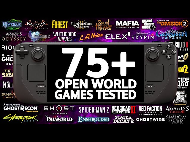75+ Steam Deck Open World Games: Full Performance Test In 2026