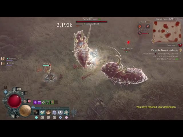 Diablo IV (Lord Of Hatred) Season 13 | Demonstrating Helltide forced maggot spawning