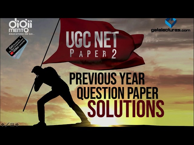 NTA UGC NET 03 Computer Science January 2017 paper Solution