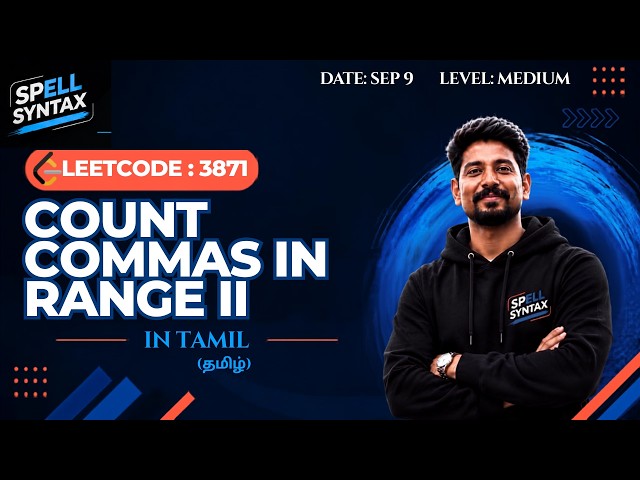 LeetCode 3871 | Count Commas in Range II | Java | Tamil