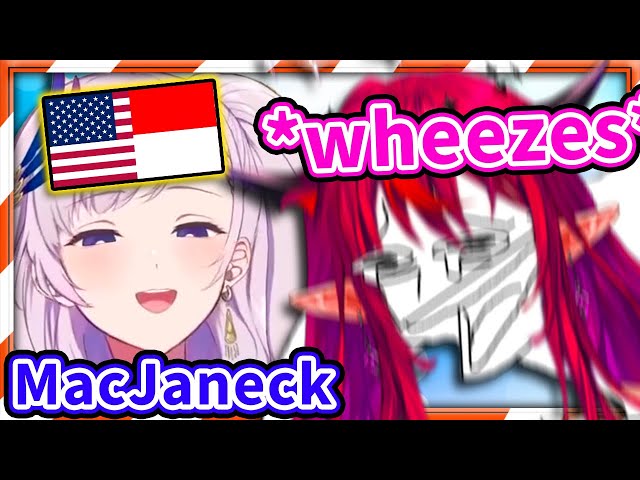 IRyS LOSES IT When Reine Starts Speaking English with an Indonesian Accent 【Hololive】