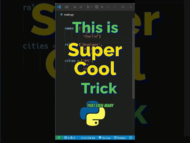 Most Devs Don’t Know This Python zip() Trick 😱 #python #coding