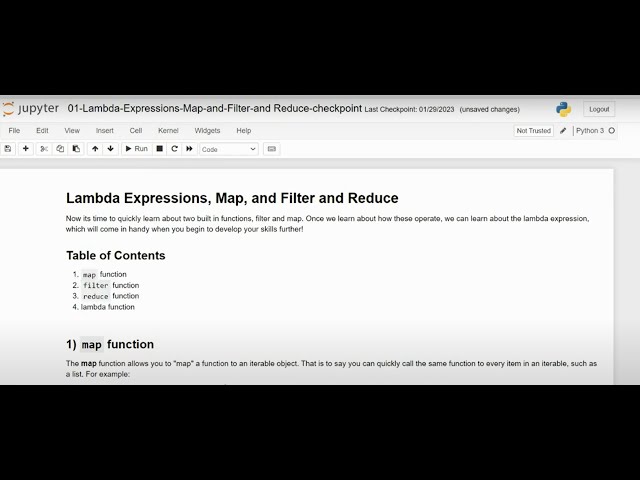 Lambda Expressions, Map, and Filter and Reduce شرح عربي