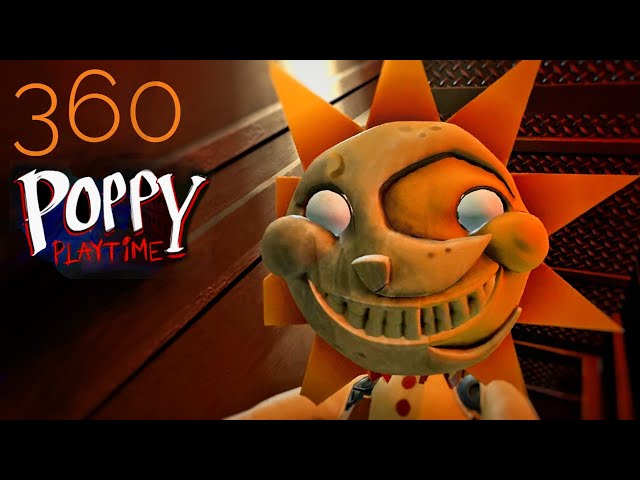 FNAF Huggy Wuggy is after you in Poppy Playtime [360 VR Jumpscare]