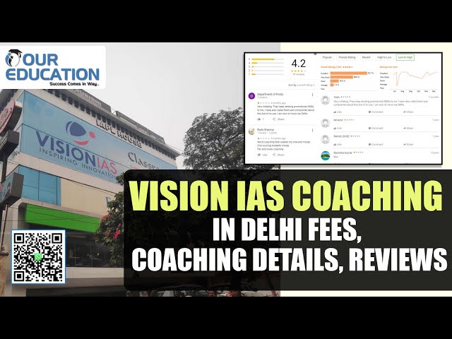 Vision IAS Coaching in Delhi fees, Coaching Details, Reviews | Best IAS Coaching | Our Education