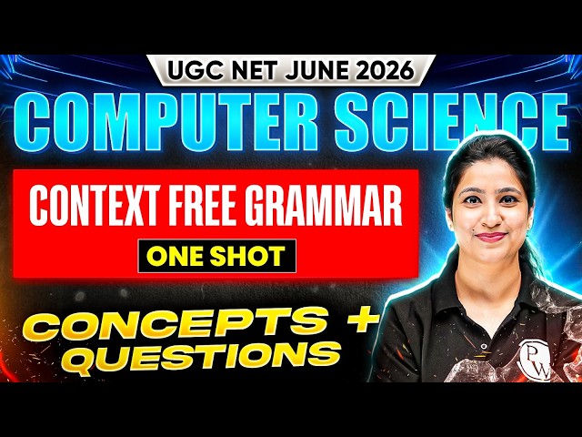 UGC NET Computer Science | UGC NET Computer Science Context Free Grammar MCQs | UGC NET June 2027