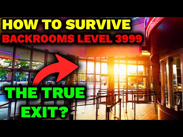 How To Survive LEVEL 3999 Of The Backrooms