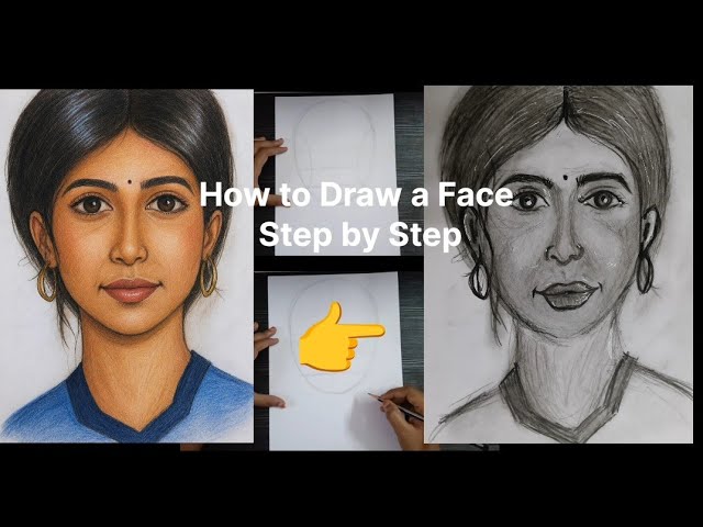 How to Draw a Realistic Face Step by Step | Pencil Drawing Tutorial for Beginners