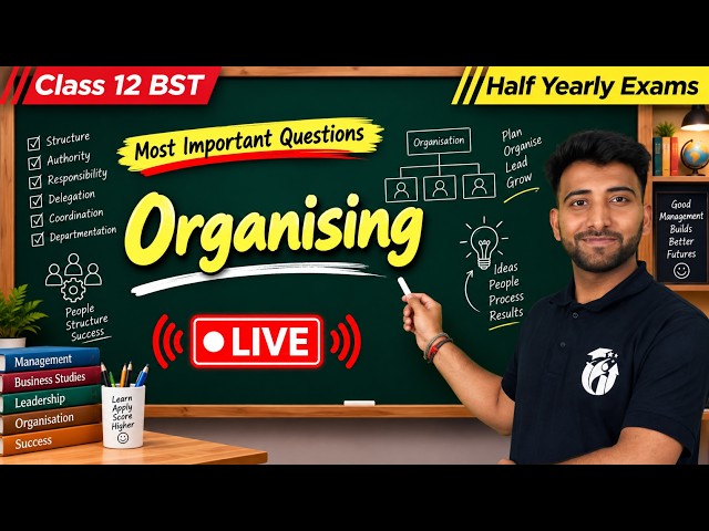 🔴 Organising MOST IMPORTANT Questions 🔥 | Class 12 BST Half Yearly 2026-27 | Aditya Sir