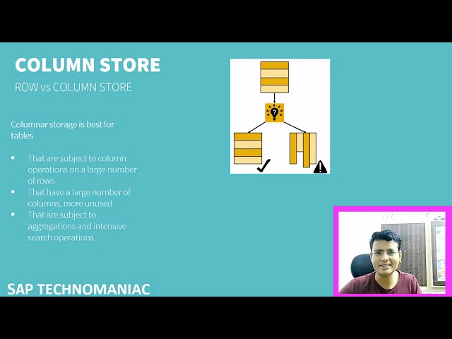 Row Store VS Column Store ( SAP ABAP on HANA introduction part 2 )