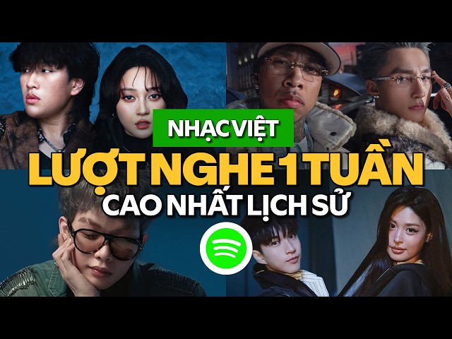 Top 50 bản hit Vpop có lượt nghe trong 1 tuần cao nhất lịch sử Spotify Việt Nam (8.2026) | Vpop Hits