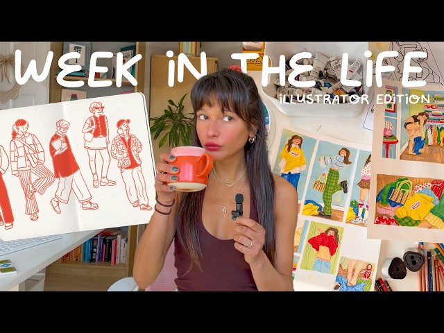 A week in the life of an illustrator ✿ creative process, self doubt & finding flow