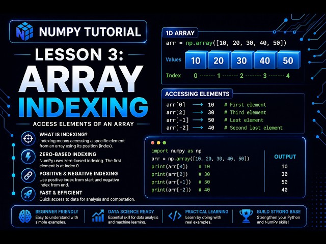 Lesson 3  NumPy Array Indexing
