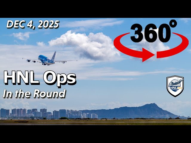 Live 360° Camera at HNL Airport (Reverse Ops Companion Stream) Dec 04 2025