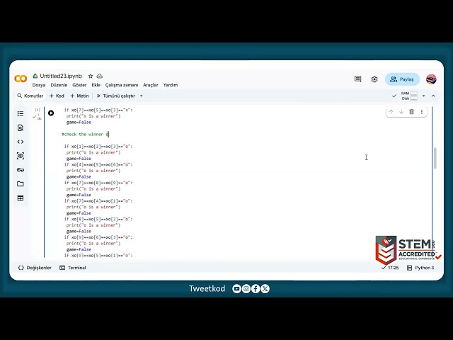 CEMİLA SERHIL Python for Teens Level 1 TweetKod