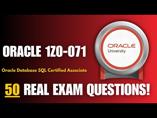 Oracle 1Z0-071 Database SQL Practice Exam 2026 | 50 Real Questions Explained