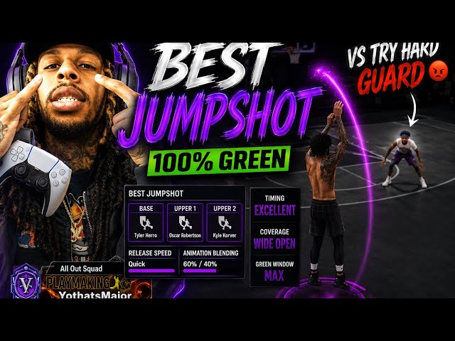 🚨 BEST JUMPSHOT in NBA2K26?! 100% GREEN vs WORLD #73 TRYHARD 😱 #bestjumpshot #comp2k #nba2k 