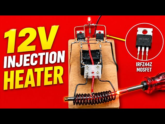 DC 12V Induction Heater | Simple & Powerful DIY Induction Heater | Samar Experiment