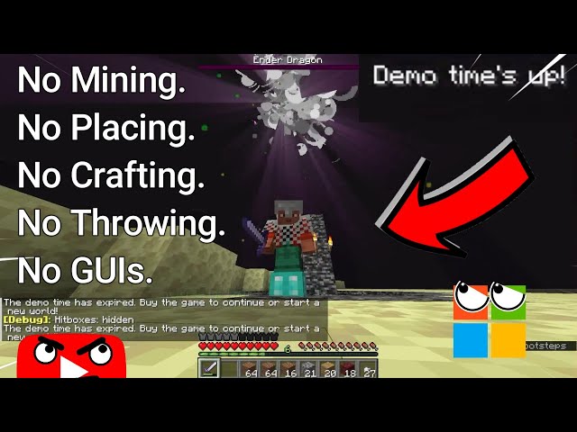 Beating Minecraft Demo with expired time?