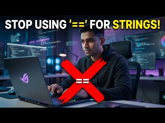 99% of Java Beginners Make THIS Mistake! ❌ (== vs .equals)
