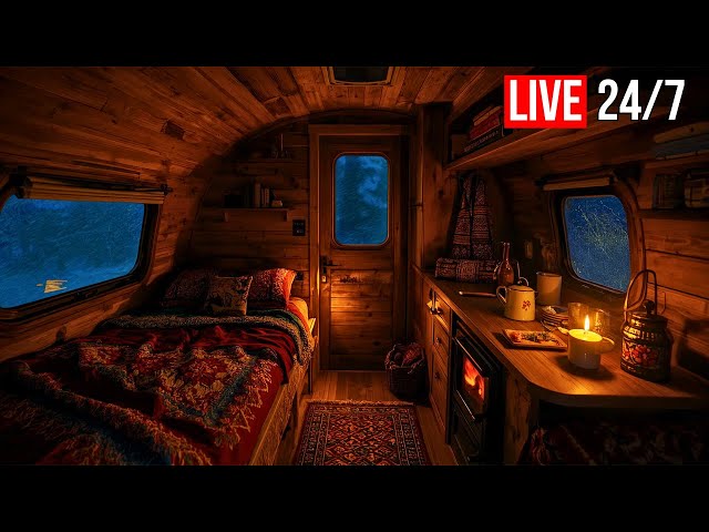I’ve Never Slept This Deeply… Try This Cozy Winter Van Night - Live 24/7