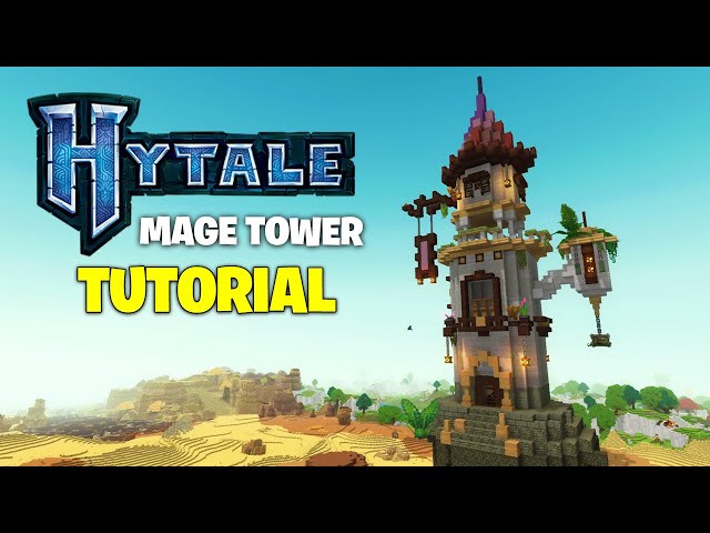 Build this MAGE Tower in HYTALE - (Full Tutorial)