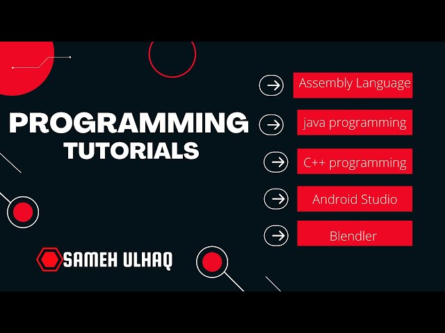 Programming Tutorials | | c++ | java | android | blender | sameh ulhaq