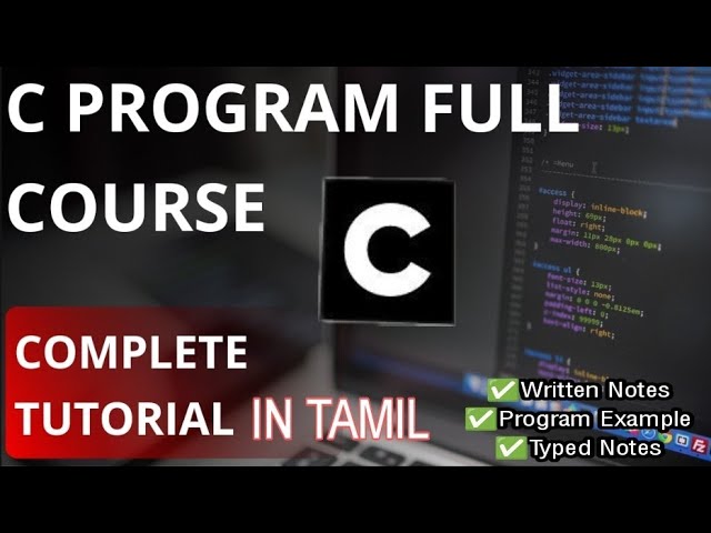 C Program Complete Course | C Programming for Beginners | C tutorial in one video