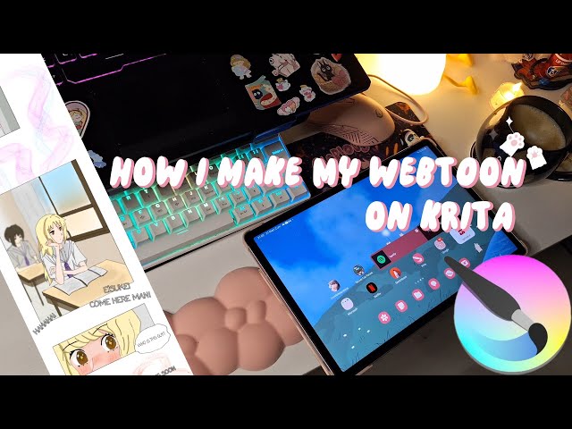 Easiest way of creating Webtoon on Krita/ Krita tutorial