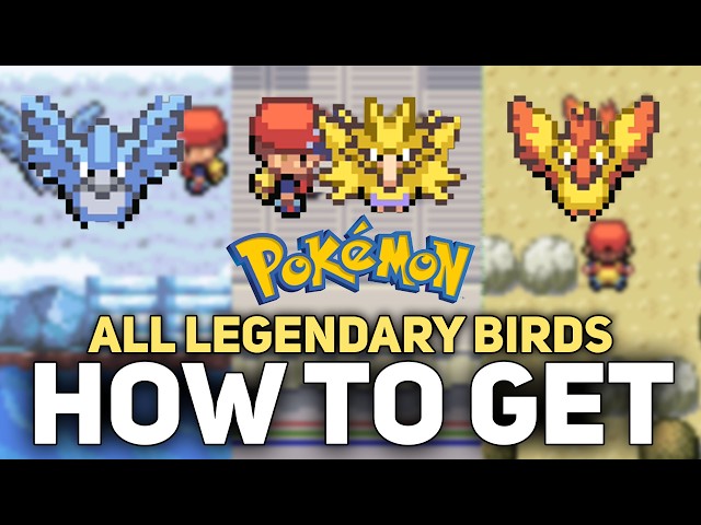 How To Catch Articuno, Zapdos & Moltres - Pokemon Fire Red & Leaf Green