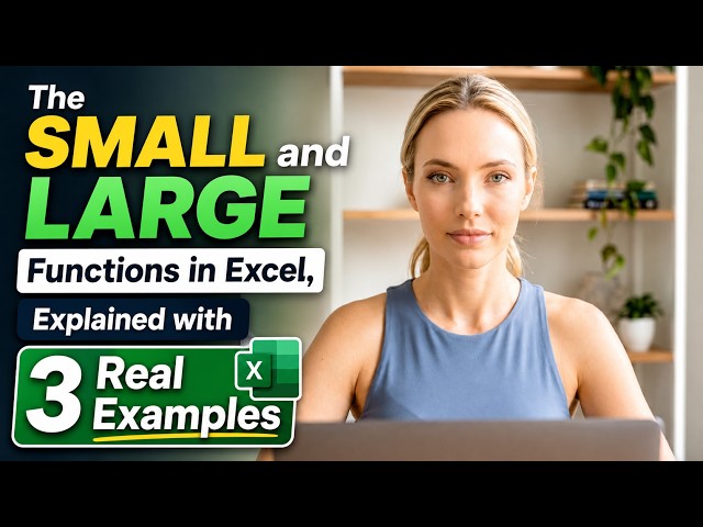 The SMALL and LARGE Functions in Excel, Explained with 3 Real Examples