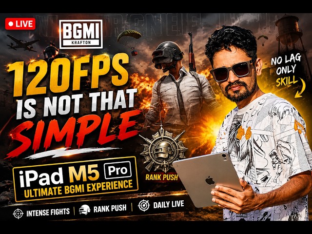 🔥60 to 120 Ipad M5 pro Rush 🔥game play🔥#bgmi #bgmilive #shortsfeed