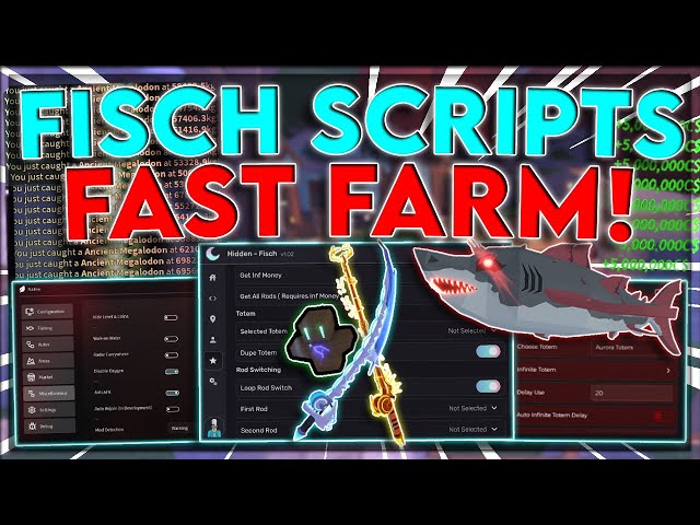 [NEW] Fisch Script / Hack | FASTEST Auto Fish | Dupe Coins + Megalodon | *NO KEY*