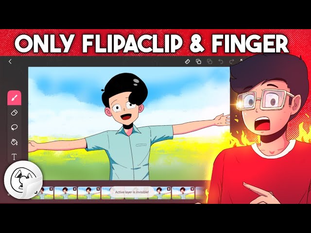 How to Make High Quality Animation in Flipaclip using Finger (Like Anime) | Nothing Animate