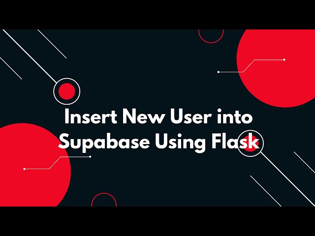 👤 Add Users to Supabase with Flask! 🐍✨ Full Insert Tutorial